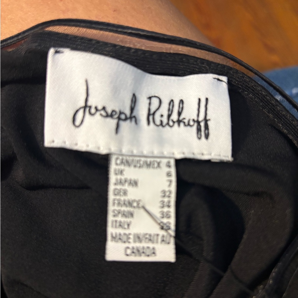 Joseph Ribkoff Black 3/4 top elegant,For casual and formal occasions 👠👢S-4 - Picture 2 of 10